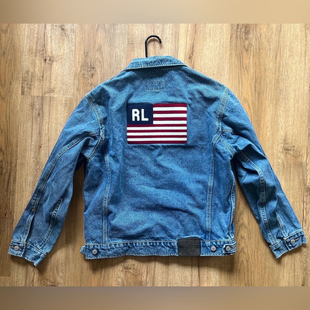 Polo Ralph Lauren 90’s Vintage Denim Flag Jacket